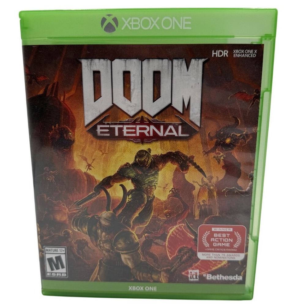 Doom Eternal Xbox One Bethesda id Software First Person Shooter Action Game Disc